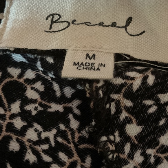 Becaal Chic Black and White maxi w elastic waist Skirt size medium - Picture 2 of 6